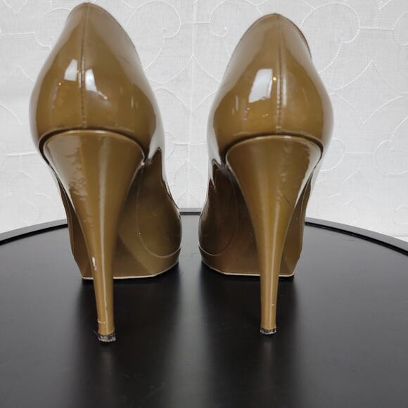 Yves Saint Laurent Womens Heels Size 8 Patent leather Platform Pointy Toe Pumps - Picture 4 of 14
